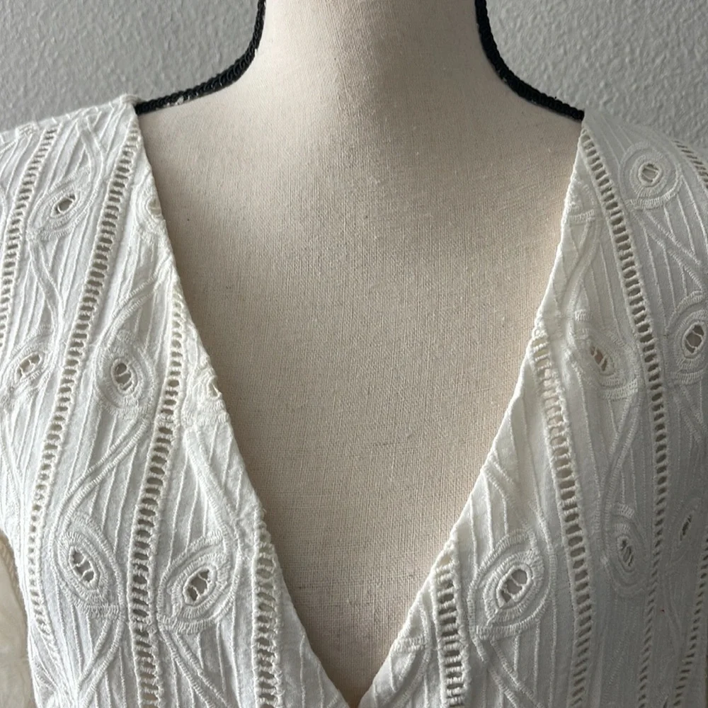 Tularosa Eyelet Wrapped Blouse